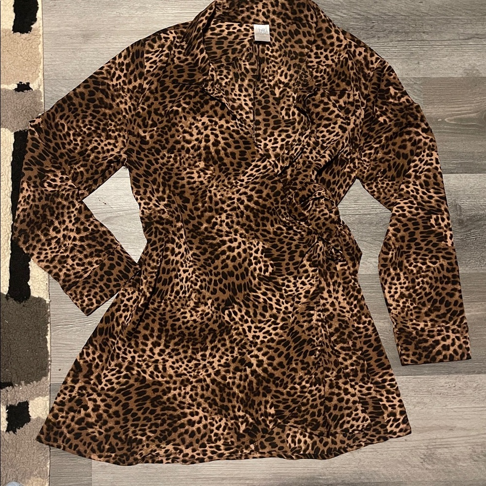 leopard print dress